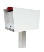 Quick-Ship UpTown Box in WHITE , ships in 1 to 2 Days, post mounted Mailbox - $7,463.98 MXN