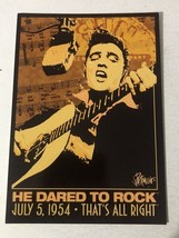 Elvis Presley Postcard Elvis He Dared To Rock - $67.32 MXN