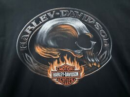 Harley-Davidson H-D T-Shirt Skull Flames Anaheim – Fullerton California ... - $20.92