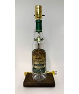 Calumet Farm Bourbon Whiskey Liquor Bottle Bar TABLE LAMP Light w/ Wood ... - £40.90 GBP