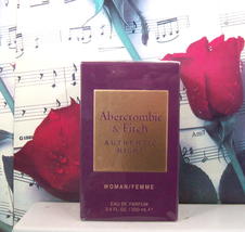 Abercrombie & Fitch Authentic Night Woman 3.4 FL. OZ. EDP Spray. NWB - £55.05 GBP