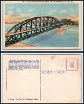 MISSOURI Postcard - St. Louis, Douglas MacArthur Bridge over the Mississippi D8 - £2.53 GBP