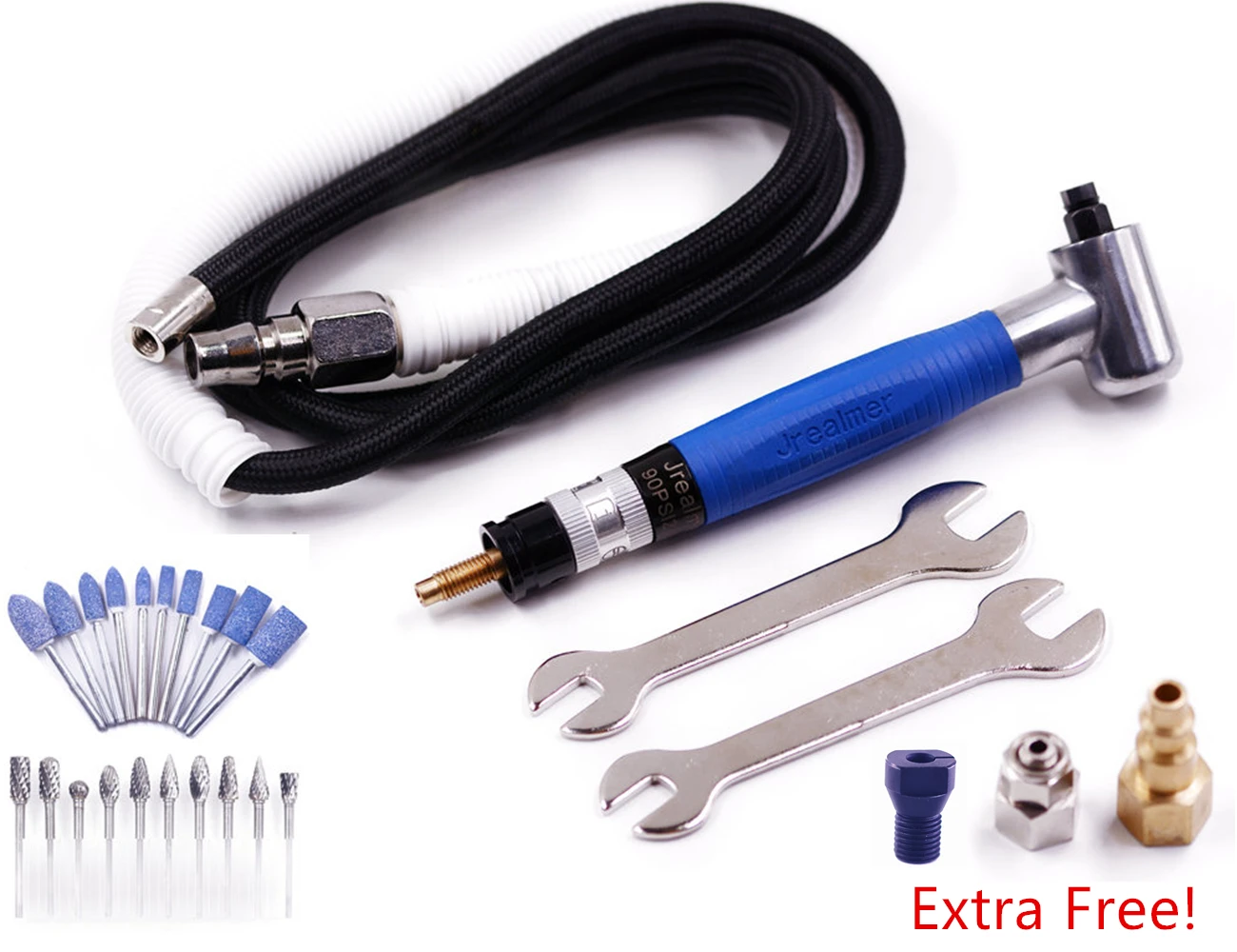 Jr 90 degree pneumatic grinder angle grinder micro grinder m collet for ... - $157.81