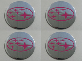 Subaru 2 - Set of 4 Metal Stickers for Wheel Center Caps Logo Badges Rims  - $24.90+