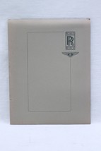 ORIGINAL Vintage Circa 1986 Bentley Rolls Royce Sales Brochure Book Folder - $39.59