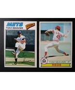 1977 &amp; 1979 O-Pee-Chee OPC Tom Seaver Mets Reds Baseball Cards NM-MT+ - £19.65 GBP
