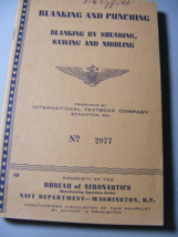 1943 WW2 Navy Aeronautics Blankings and Punching Booklet 10 - $460.95 MXN