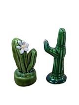 Vintage Ceramic Saguaro Cactus Shaped Salt &amp; Pepper Shaker Southwest Wes... - $4.19