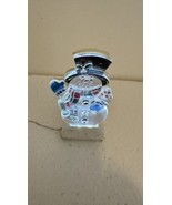Lemax snowman light up yard sign Xmas Village accessory - $8.38