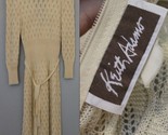 Vintage Keith Adams cream sweater dress ESTATE SALE NICE! - $39.99