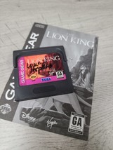 The Lion King Sega Game Gear 1995 with Manual - £7.80 GBP
