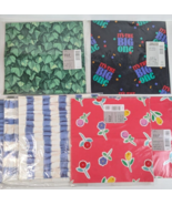 Vintage Hallmark All Occasion Gift Wrap lot of 7 8 1/3 Sq Ft 2 Sheets fl... - £7.92 GBP