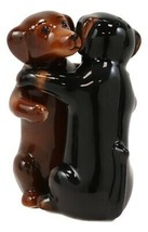 Wiener First Dance Dachshund Dogs Hugging Salt and Pepper Shakers Figurine Set - £13.62 GBP