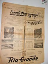 Advertisement for Rio Grande RR- Colorado River- Deseret News Newspaper ... - $5.00