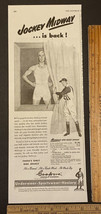 Vintage Print Ad Jockey Midway Underwear Sportswear Hosiery 1940s Ephemera - £7.69 GBP