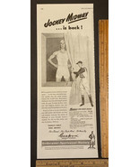 Vintage Print Ad Jockey Midway Underwear Sportswear Hosiery 1940s Ephemera - £7.41 GBP