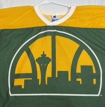 Vintage Champion Jersey NBA Seattle Sonics Hockey Supersonics Large USA 90s - $119.99