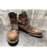 Red Wing Boots Men 14A Dyna-Force Shoe Brown Leather Steel Toe Construct... - $108.41 CAD