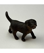 Schleich 2&quot; Dog Brown Black Puppy Toy Figure Germany 2009 Rare Retired D... - $20.28 CAD