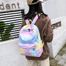 Fashion Women Backpack Colorful School Shoulder Bag Ox Cloth Zipper Outdoor Bagp - £32.02 GBP