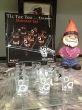 TIC TAC TOE 9 SHOT GLASSES SHOOTER SET DRINKING GAME - $9.99