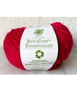 Loops &amp; Threads Eco-Cozy Recycled Polyester Bulky Yarn - 1 Skein Raspber... - £6.72 GBP