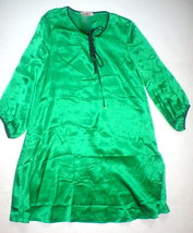 New $298 Juicy Couture Dress Short Womens S Silk Green Black Gold Buttons Keyhol - £148.08 GBP