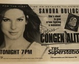 Miss Congeniality Tv Guide Print Ad Sandra Bullock Candice Bergin TPA15 - £4.67 GBP