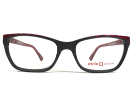 Etnia Barcelona Eyeglasses Frames NIMES 15 BRFU Black Red Square 52-16-135 - £95.12 GBP