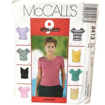 McCalls Sewing Pattern 9413 Top Shirt 9 Looks Misses Size 10-14 - £5.04 GBP