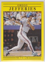M) 1991 Fleer Baseball Trading Card - Gregg Jefferies #151 - £1.57 GBP