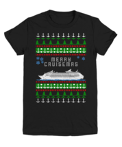 Merry Cruisemas Cruise Ship Ugly Christmas Sweater Jumper - Youth Tee - £15.69 GBP