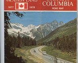  Beautiful British Columbia 1977-1978 Road Map The Four Season Vacation ... - £11.11 GBP