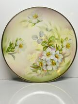 ES Prussia Erdmann Schlegelmilch Porcelain Plate Circa 1920’s Floral Gol... - $27.69