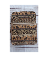 Vintage African Safari Suitcase Pioneer Express Animal Print - £58.38 GBP