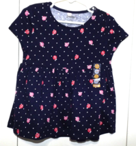 Gymboree 4T Multicolor Cap Sleeve Ladybug Peplum Top New With Tags - $13.55