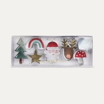 Nib Set 7 Meri Meri Christmas Mini Cookie Cutters Reindeer Santa Tree Star + - £10.31 GBP