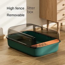 Cat Litter Box Anti-Splash Dog  Pet Toilet  Bedpan Cat Dog Tray with Sco... - £66.98 GBP+
