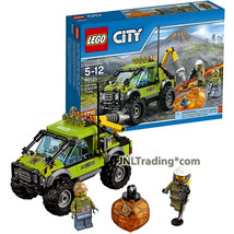 Year 2016 Lego City 60121 - VOLCANO EXPLORATION TRUCK with Adventurer an... - £39.32 GBP
