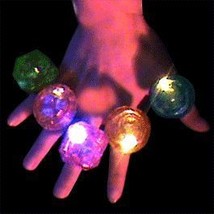 24-Piece Gemstone Flashing Rings - Large Size, Colorful, Sparkling Jewelry Set - $2,589.52 MXN