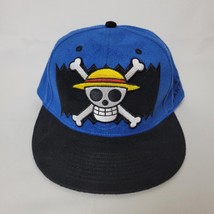 Naruto One Piece Bait Snap Back Hat Cap Anime Tokyo Ghoul Blue Black Mos... - $14.84