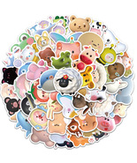 52 pieces cute small aminals waterproof decoration sticker - £8.77 GBP