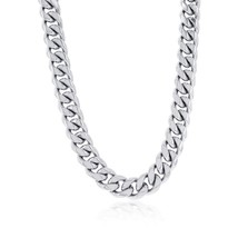 Stainless Steel 14mm Miami Cuban Chain Necklace - £74.53 GBP