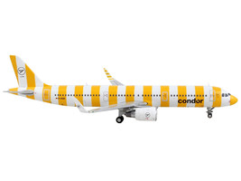 Airbus A321 Commercial Aircraft Condor Airlines White Yellow Stripes 1/400 Dieca - £44.68 GBP