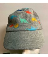 Grey Toddler/Child&#39;s Baseball Type Sun Hat W/Dinosaurs Pre-Owned - £9.66 GBP