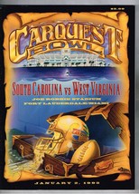 1995 Carquest Bowl Game Program South Carolina Gamecocks West Virginia - £97.08 GBP