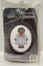 VTG 1986 Good Shepherd Corn Row Doll Counted Cross Stitch with Frame - $10.08