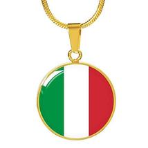 Unique Gifts Store Italian Flag - 18k Gold Finished Luxury Necklace - £39.92 GBP