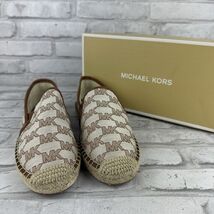 Michael Kors Loafers Shoes Women 7M Brow Logo Espadrille Hastings New In... - $76.64