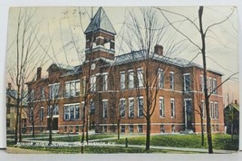 NY Salamanca Junior High School 1913 to Silver Springs NY Postcard M5 - £4.74 GBP